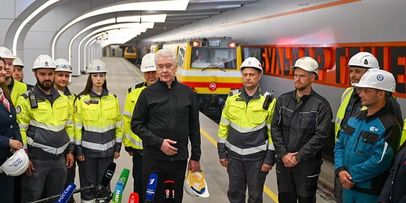 Собянин провел технический пуск участка Рублево-Архангельской линии метро