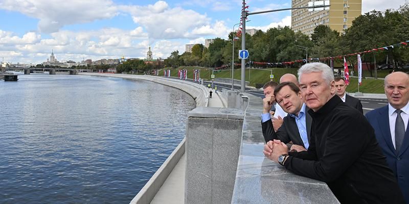 Сергей Собянин открыл Крутицкую и первый участок Симоновской набережной