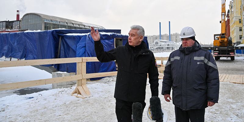 Собянин сообщил о скором открытии пешеходного моста на стрелке острова Балчуг