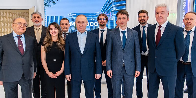 Vladimir Putin and Sergei Sobyanin open the Lomonosov cluster, the flagship facility of MSU innovative technology research center