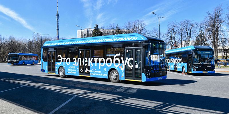 Сергей Собянин: В Москве продолжается замена дизельных автобусов на электробусы российского производства