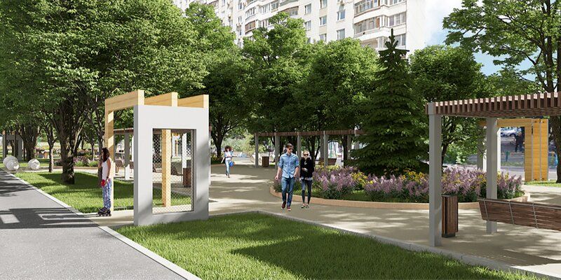 Новая пешеходная зона появится в районе Москворечье-Сабурово