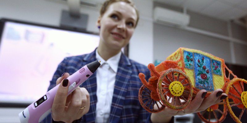 Уроки математики и рисования будут проводить с помощью 3D-ручки