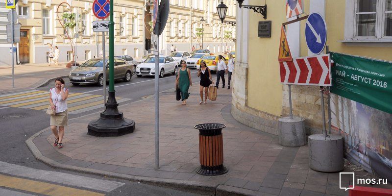 В шести столичных переулках ограничено движение