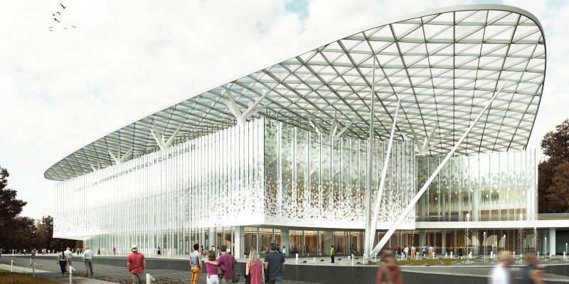 Дерево, стекло и шестиугольники: какой будет филармония в «Зарядье»