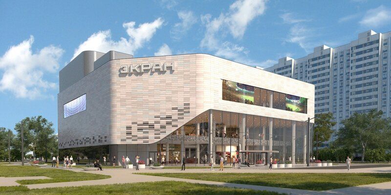 В районе Марьино завершается реконструкция кинотеатра «Экран»