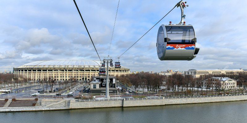Sergei Sobyanin opens first cable car in Moscow