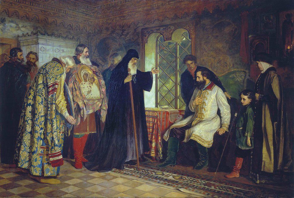В. Савинский. Нижегородские послы у князя Дмитрия Пожарского. 1882 год