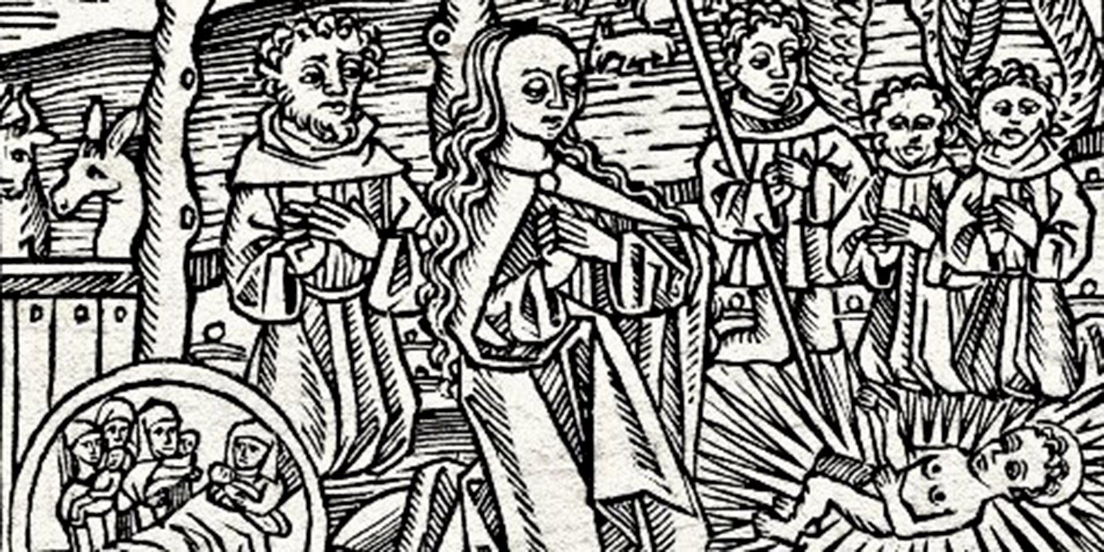 Рождение Христа. Гравюра из жизни Христа. 1489 год 