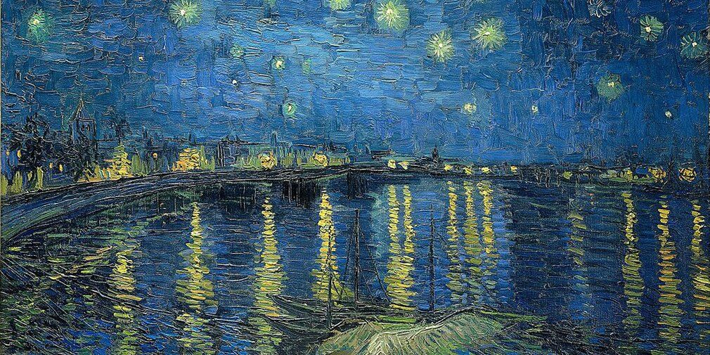 Винсент Ван Гог. Звездная ночь над Роной. 1888 год