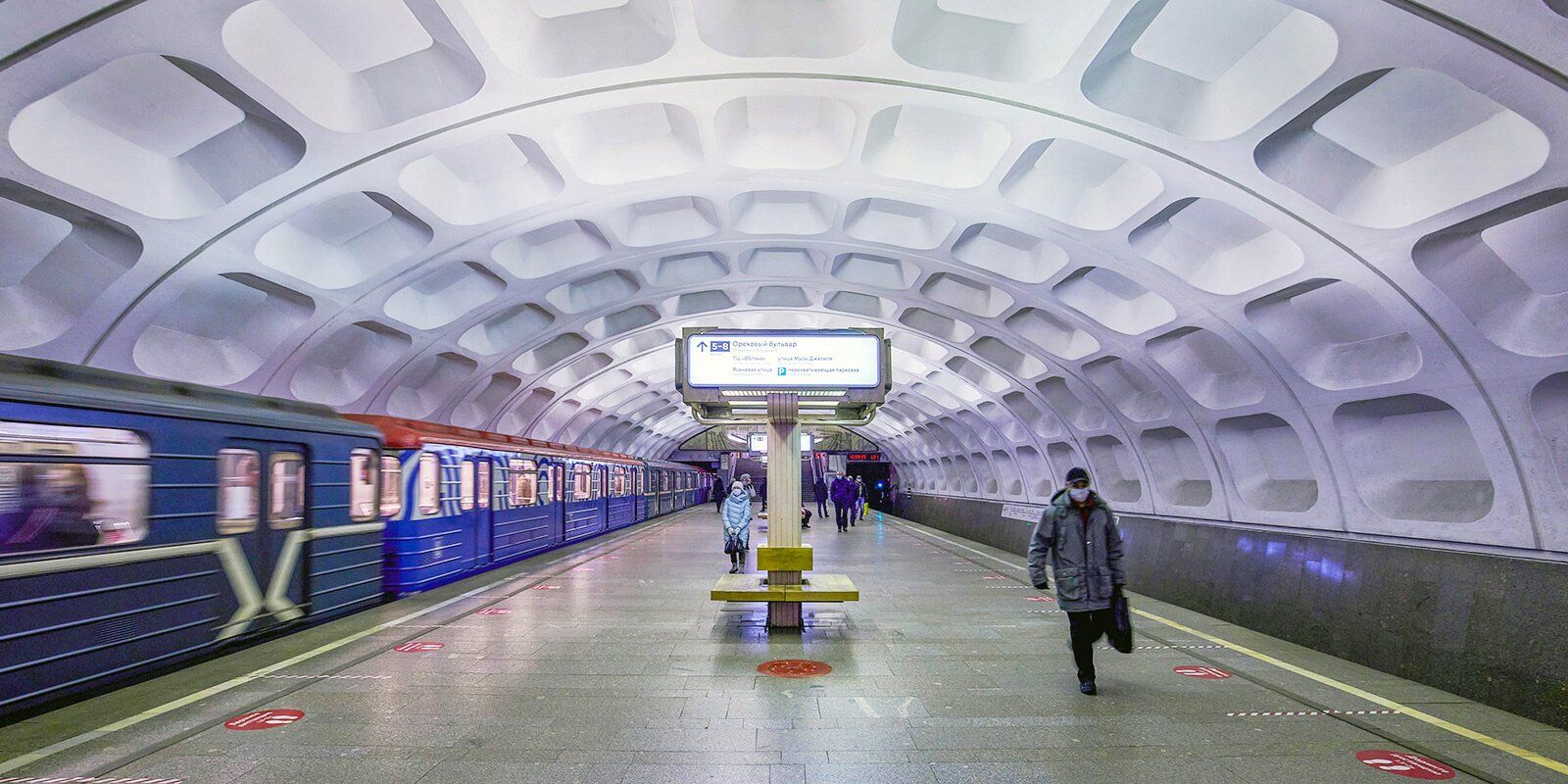 Станция «Красногвардейская». Фото М. Денисова. Mos.ru