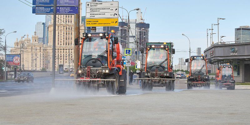 Восьмая масштабная дезинфекция прошла в Москве