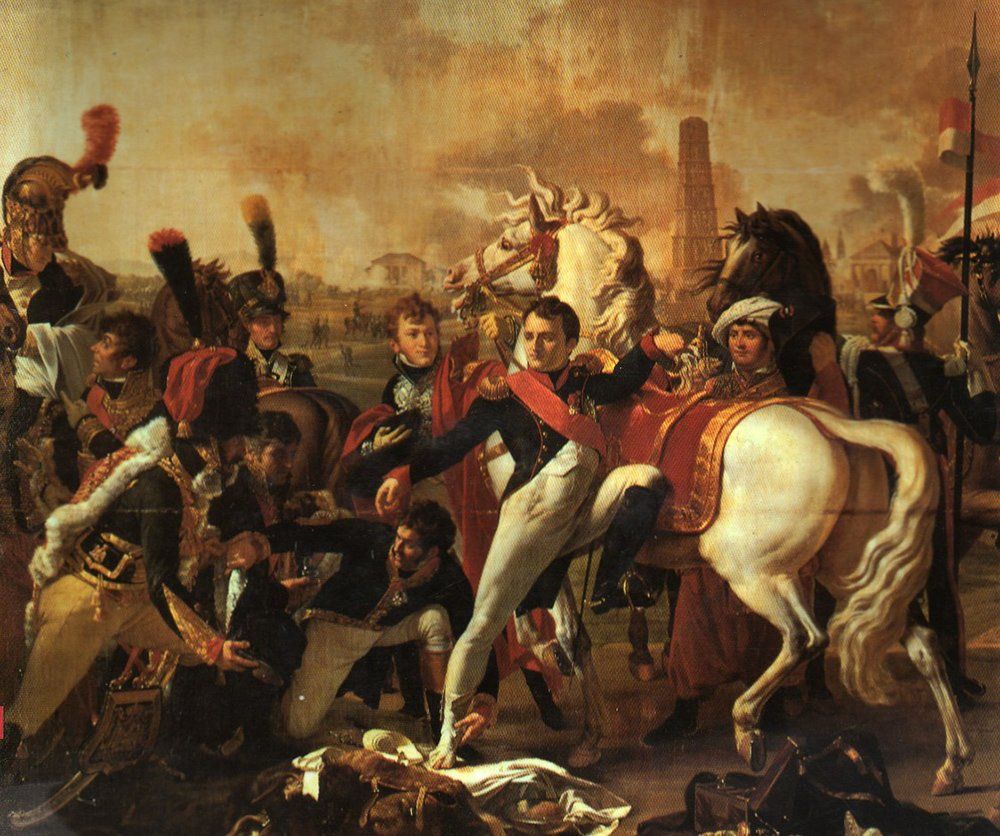 Ранение Наполеона у Ратисбонна 23 апреля 1809 года. Клод Готеро. 1809 год
