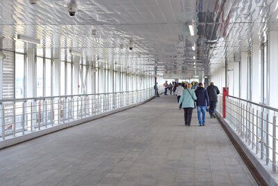 Надземный пешеходный переход построят через Дмитровское шоссе и пути Савеловского направления