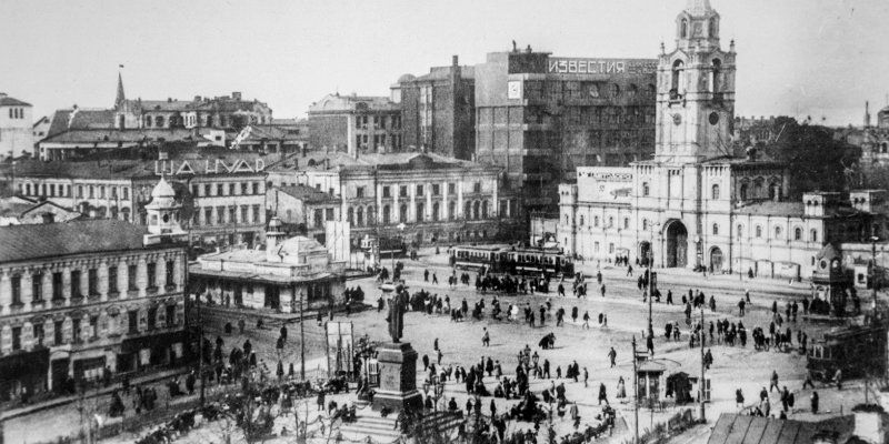 No metro, but trams on Red Square: Moscow a century ago