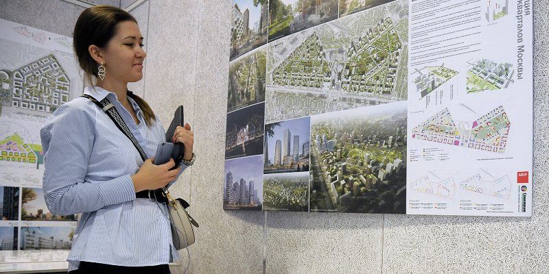 Завершилась выставка проектов планировки кварталов по программе реновации