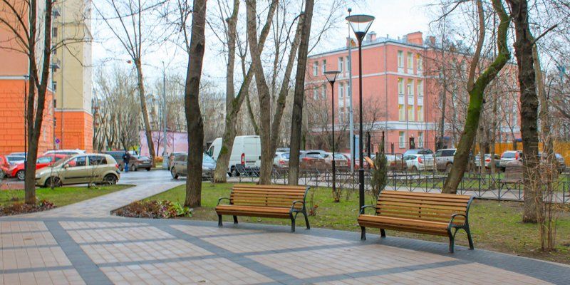 В Басманном районе привели в порядок дворовые территории