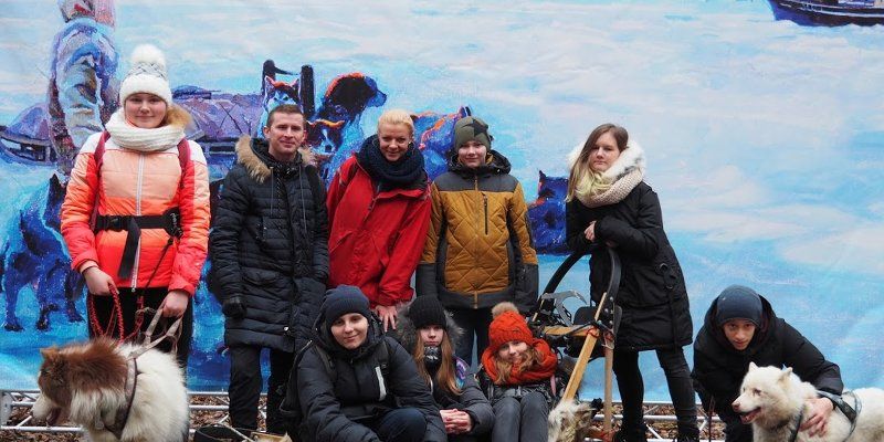 В Москве прошли квесты с хаски для школьников