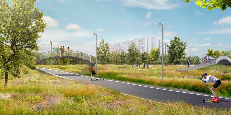 Начался третий этап благоустройства в парке 850-летия Москвы