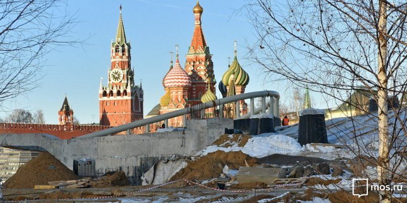 Завершилось строительство подземной части парка «Зарядье»
