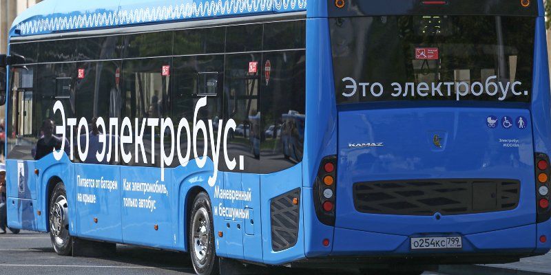 Четыре электробуса вышли на маршрут № 80