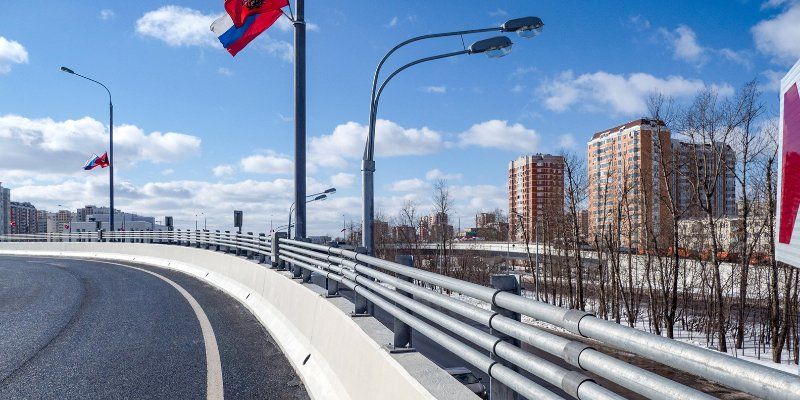 Открыта новая эстакада через Варшавское шоссе