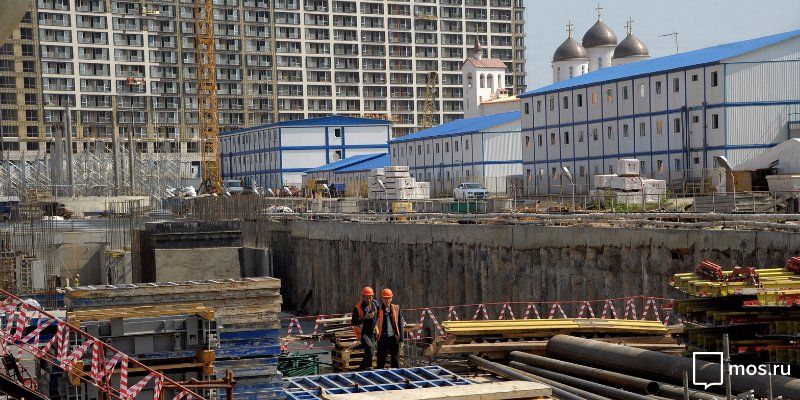 Строительство станции метро «ЦСКА» планируется завершить к концу года