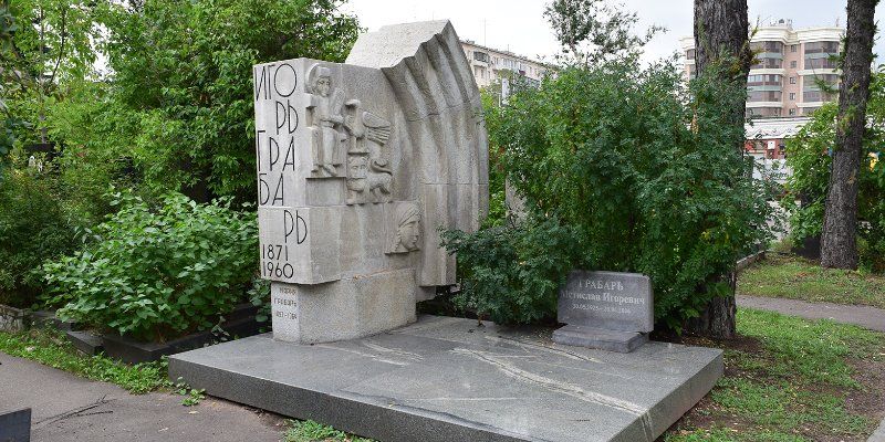 Igor Grabar’s tombstone restored at Novodevichy Cemetery