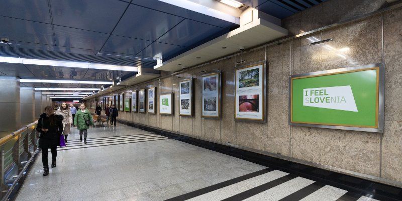 Козолцы и Тройной мост: на станции «Выставочная» можно увидеть фотографии Словении