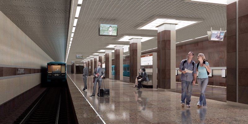Терракотовые плиты украсят стены станции метро «Ховрино»