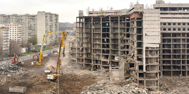 Завершен снос Ховринской больницы