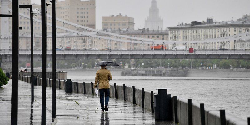 В среду в столице ожидаются дождь, гроза и сильный ветер
