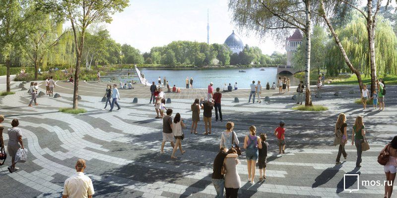 На ВДНХ создадут ландшафтный парк с подвесной дорогой, лабиринтом и водным садом