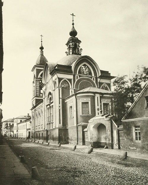Церковь Николая Чудотворца «Мокрого». 1882 год. Фотография из альбома Н. Найденова