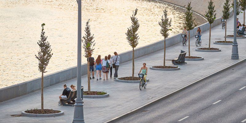 До 2020 года реконструируют более 20 километров набережных Москвы-реки
