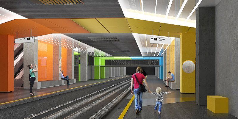 В духе Малевича и Лисицкого: как будет выглядеть станция метро «Нижегородская»