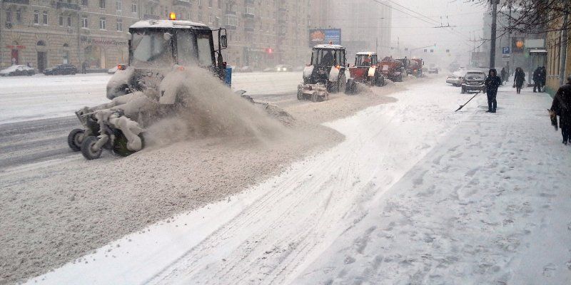 За ночь в городе выпало более 20 сантиметров снега