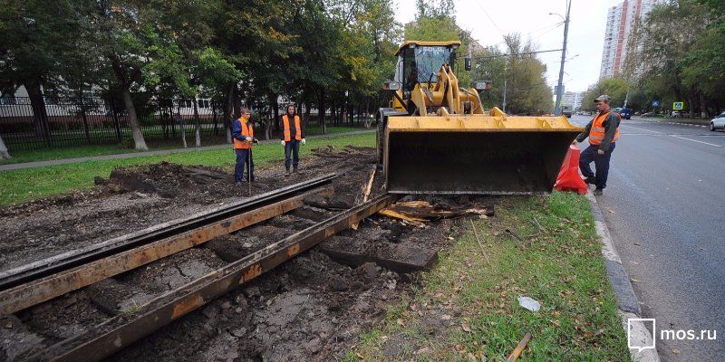 В трёх районах Москвы реконструируют трамвайные пути