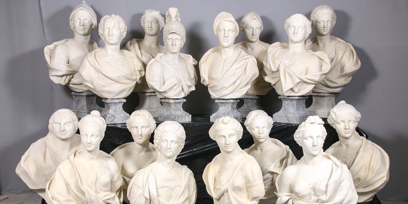 Сount Sheremetev's legacy: restoration of the old busts in Kuskovo Museum Estate completed