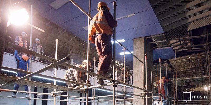 Началось строительство выхода со станции метро «Раменки» на Мичуринский проспект
