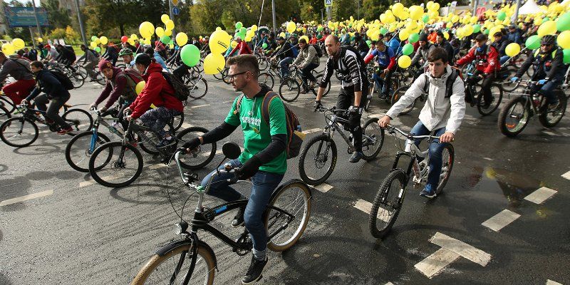 17 сентября в Москве пройдет осенний велопарад