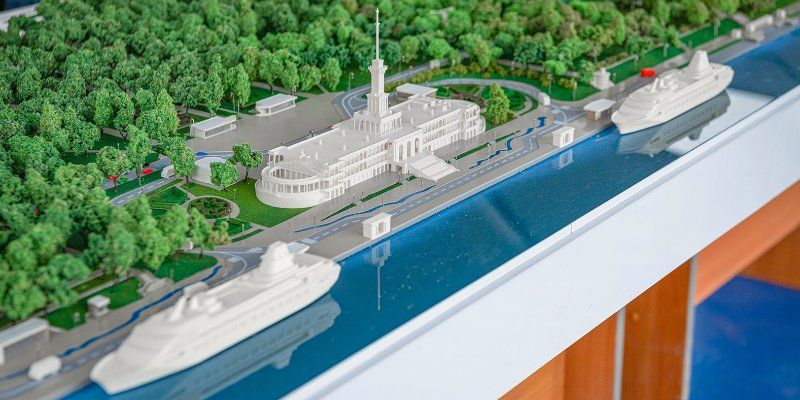 Работы по благоустройству парка Северного речного вокзала выполнены на 80 процентов