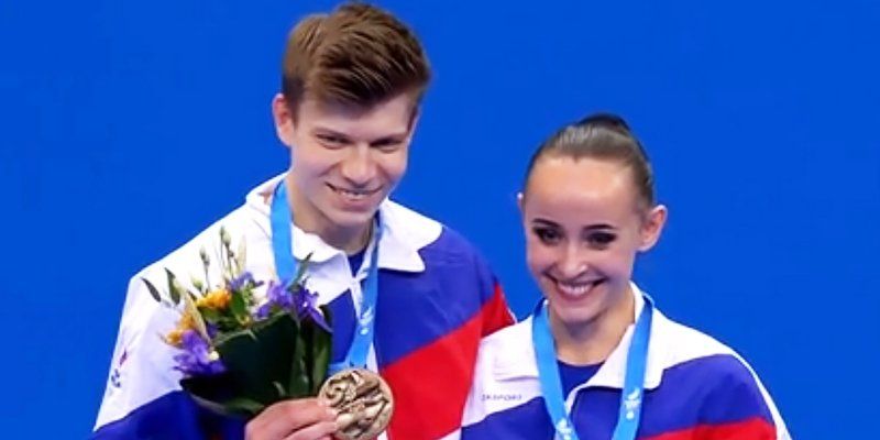 Москвичи завоевали золото в групповых соревнованиях по спортивной аэробике на Европейских играх