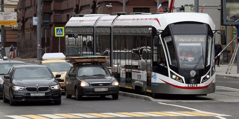 В столицу поступили 100 новых низкопольных трамваев «Витязь-М»