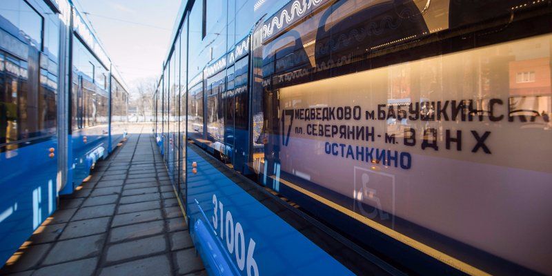Трамвайный маршрут № 17 полностью обслуживают трамваи нового поколения «Витязь-М»
