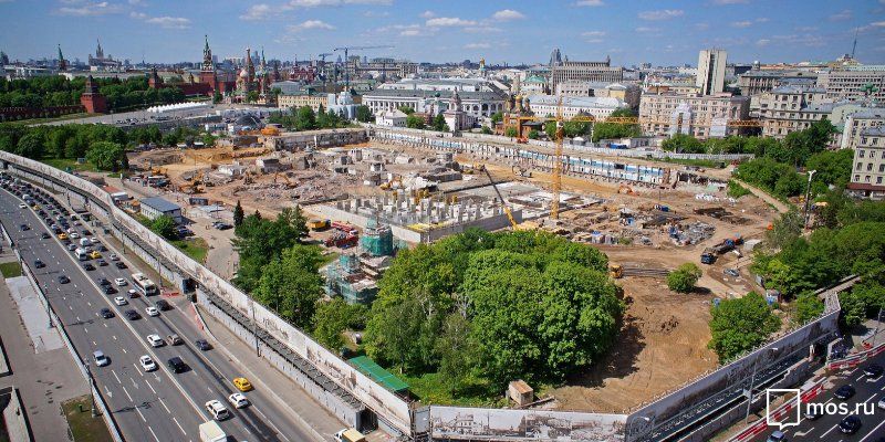 В «Зарядье» начали формировать ландшафт