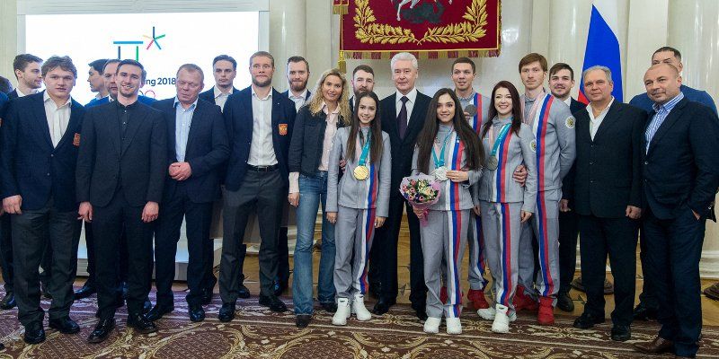Сергей Собянин наградил москвичей — чемпионов и призеров Олимпиады