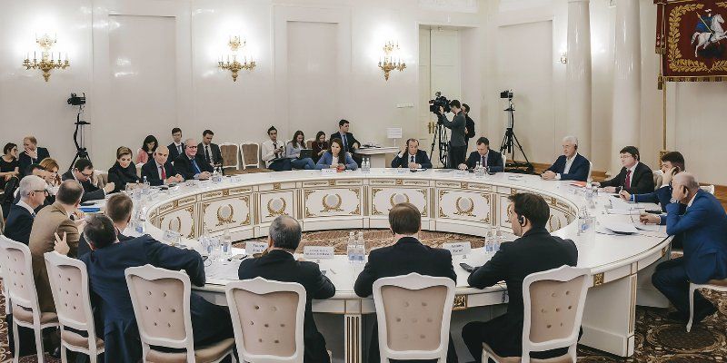 Сергей Собянин встретился с представителями Франко-Российской торгово-промышленной палаты