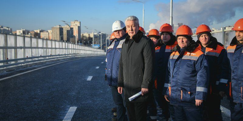Сергей Собянин: В 2018 году в Москве построено 127 километров дорог