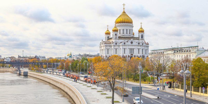 Новая пешеходная зона протянется от храма Христа Спасителя до Якиманской набережной
